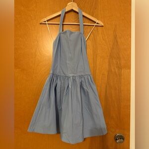 21 Saints Light Blue Halter Mini Dress
